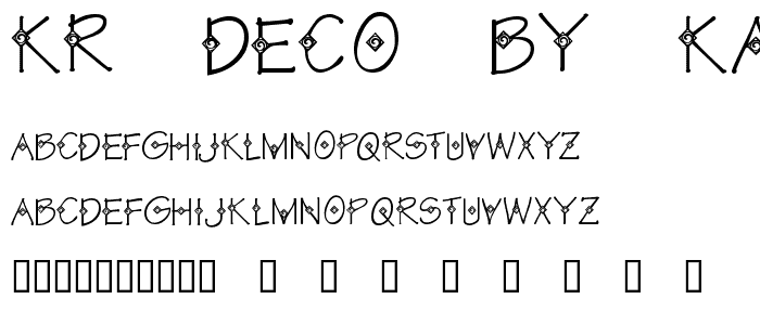 KR Deco by Kat font